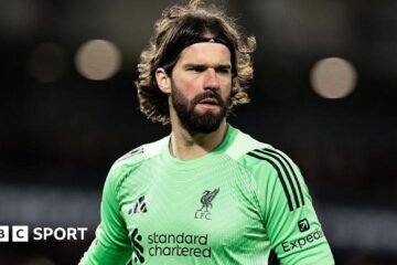 Alisson: The Liverpool goalkeeper is out against Galatasaray in the Champions League, but he may face Tottenham in the English Premier League
