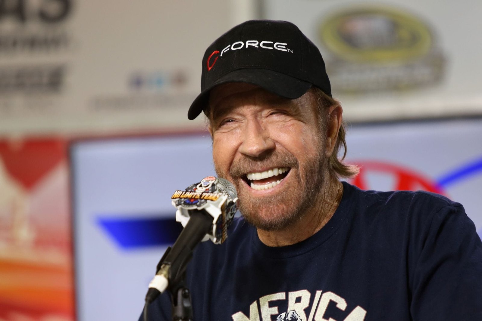 Chuck Norris in the AAA Texas 500 NASCAR Sprint Cup Series - Source: Getty
