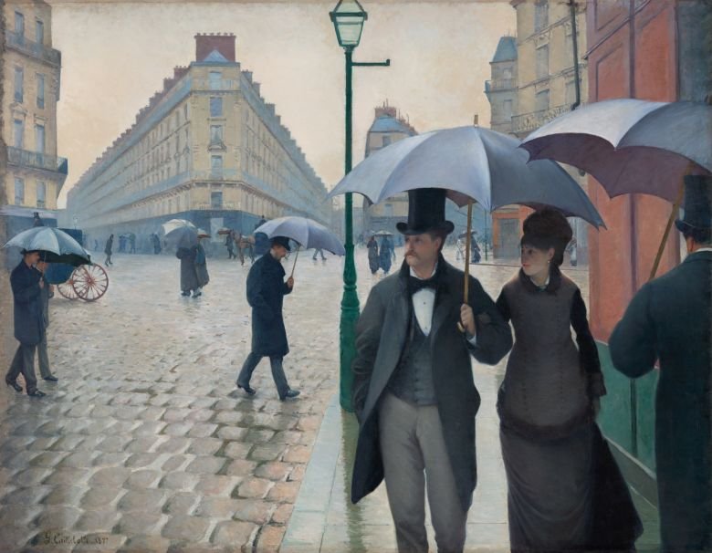 Paris Street; Rainy Day Date:1877 Artist:Gustave Caillebotte (French, 1848–1894)