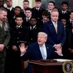 WATCH: Trump presents Commander-in-Chief’s Trophy to Navy’s football team, says Hegseth and Cain are in the Situation Room