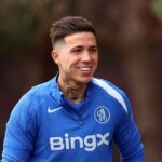 Enzo Fernandes gives a vague response when asked to talk about his future at Chelsea amid recent exit rumours