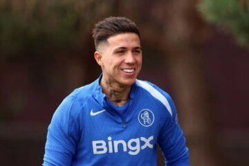 Enzo Fernandes gives a vague response when asked to talk about his future at Chelsea amid recent exit rumours