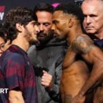 UFC London: Leron Murphy and Movsar Ivlov in a cold stare ahead of their featherweight fight