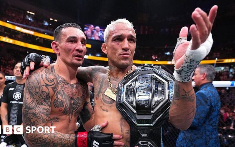 UFC 326: Charles Oliveira dominates Max Holloway to win BMF title