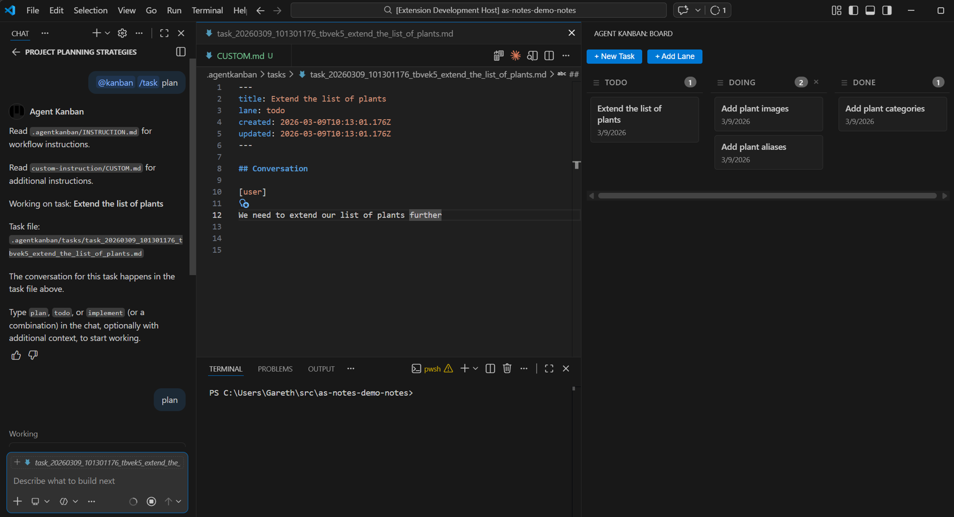 VS Code Agent Kanban Screenshot