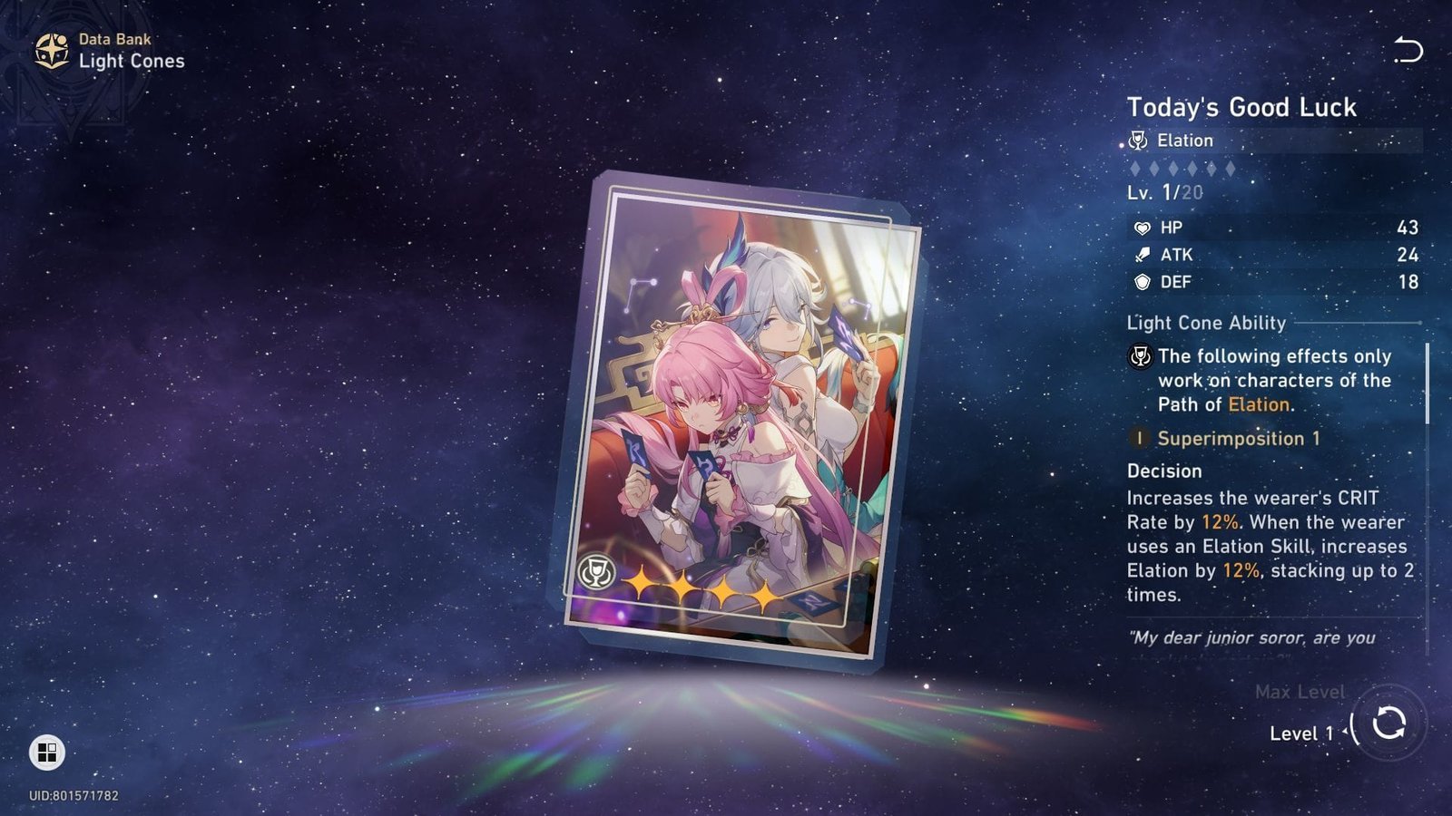 Best 4-star LC for Sparxie (Image via HoYoverse)