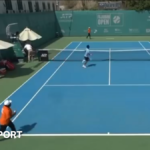 Middle East conflict: Tennis players flee court after Iranian drone attack in UAE causes fire at nearby oil station