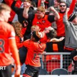 Did Dundee United’s win leave four teams fighting to avoid a relegation play-off in the Scottish Premiership?