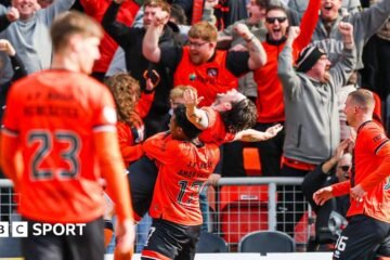 Did Dundee United’s win leave four teams fighting to avoid a relegation play-off in the Scottish Premiership?