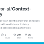 Compresr-ai/Context-Gateway: Context Gateway is an agentic proxy that enhances any AI agent workflow with instant history compaction and context optimization tools · GitHub