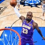 LeBron James sets a record for most appearances in the NBA in a dramatic victory over the Los Angeles Lakers