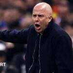 Liverpool coach Arne Slott is not “jumping to conclusions” about English clubs in the Champions League