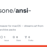 lardissone/ansi-saver: ANSI art screensaver for macOS — streams art from 16colo.rs BBS archive packs · GitHub