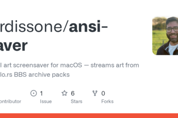 lardissone/ansi-saver: ANSI art screensaver for macOS — streams art from 16colo.rs BBS archive packs · GitHub