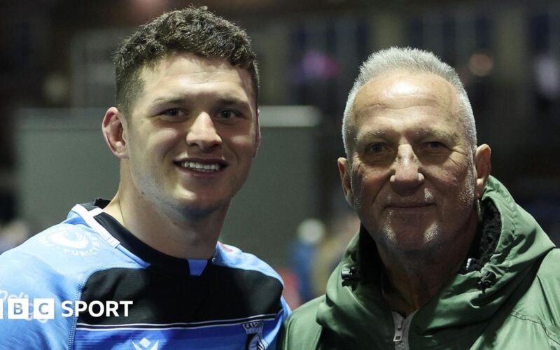 Six Nations 2026: Wales’ Botham receives a baton from Sir Ian after an unfortunate incident
