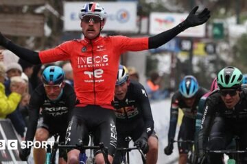 Paris-Nice: Frenchman Dorian Godon wins the abbreviated seventh stage of Paris-Nice