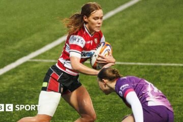 Loughborough Lightning 38-43 Gloucester Hartpury: Mia Fenner hat-trick inspires fighting victory for Women’s Super League rugby leaders