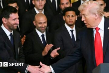 Lionel Messi: Argentina and Inter Miami teammates meet US President Donald Trump at the White House