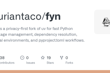 duriantaco/fyn: Fyn is a privacy-first fork of uv for fast Python package management, dependency resolution, virtual environments, and pyproject.toml workflows. · GitHub