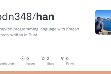 xodn348/han: A compiled programming language with Korean keywords, written in Rust · GitHub