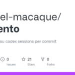 mandel-macaque/memento: Keep track of you codex sessions per commit