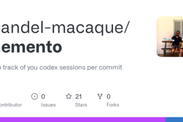 mandel-macaque/memento: Keep track of you codex sessions per commit
