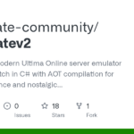 moongate-community/moongatev2: Moongate is modern Ultima Online server emulator built from scratch in C# with AOT compilation for high performance and nostalgic gameplay experience. · GitHub