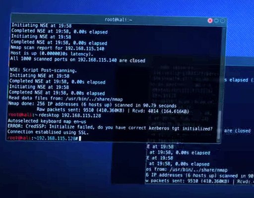 Nmap output on Nine Ball