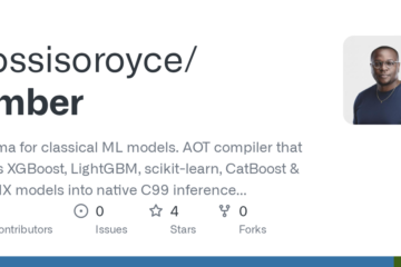 kossisoroyce/timber: Ollama for classical ML models. AOT compiler that turns XGBoost, LightGBM, scikit-learn, CatBoost & ONNX models into native C99 inference code. One command to load, one command to serve. 336x faster than Python inference.