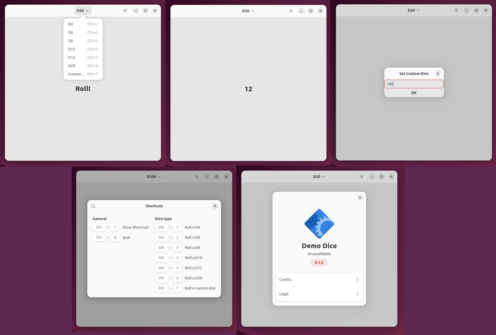 screenshot of GNOME app