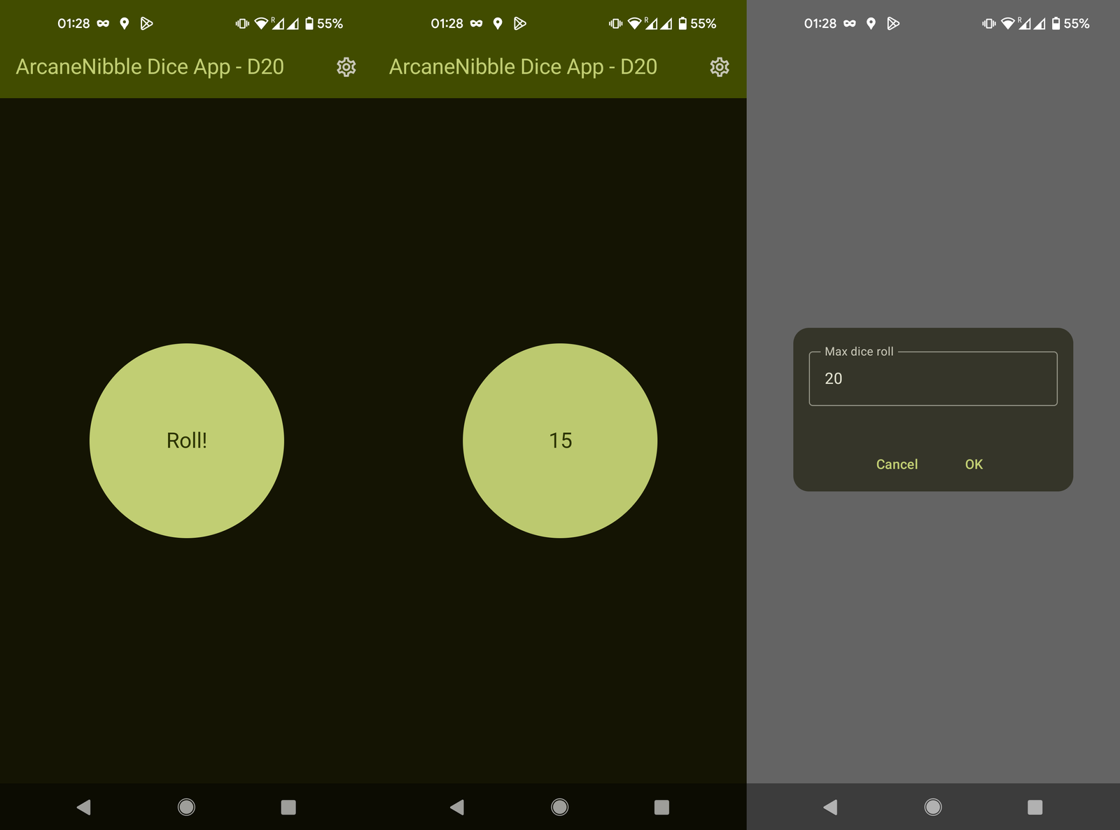 screenshot of Jetpack Compose app