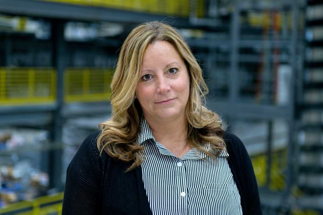 This photo shows Teri Ivaniszyn, DigiKey’s vice president of operational excellence and trade compliance. Photographed from about the waist up, she
