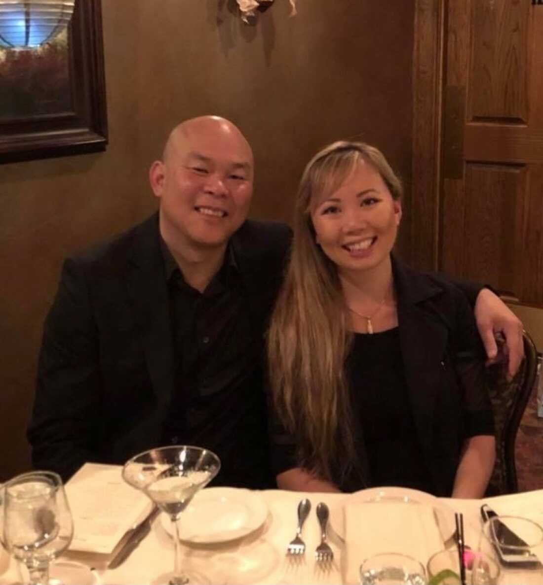 At "Ricky" Chandee with his wife, Tina Huynh-Chandee.