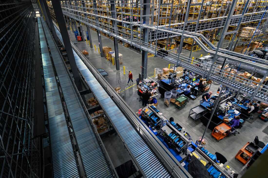 This photo shows the inside of DigiKey